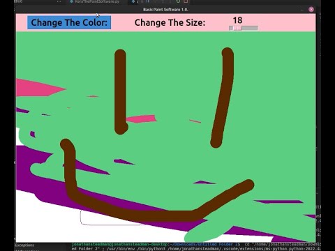 I am making a painting software with Python.