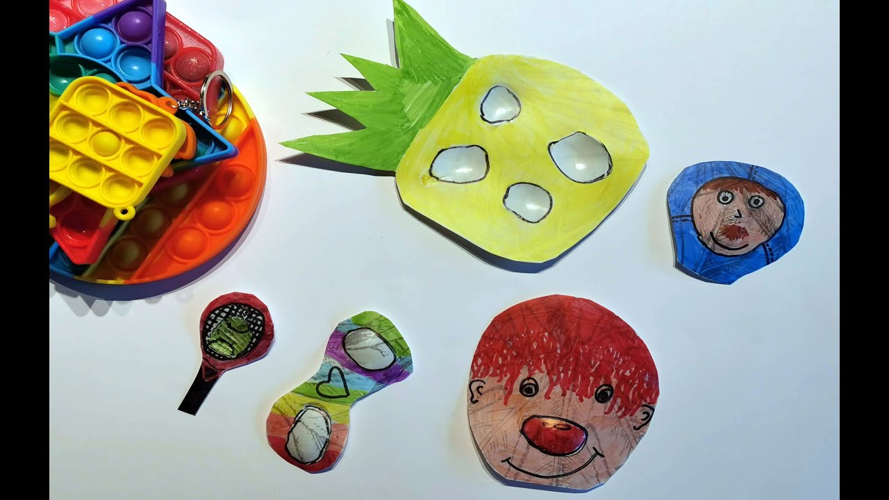 DIY Pop It from plastic or clicking DIY Fidget Toy