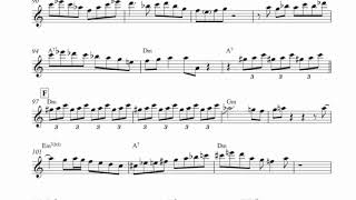 “Blue Bossa“ (Dexter Gordon solo) - Bb transcription chords