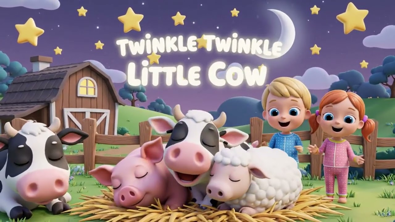 Twinkle Twinkle Little Cow – Lukas & Friends Nursery Rhyme (Official Kids Song) with Lyrics