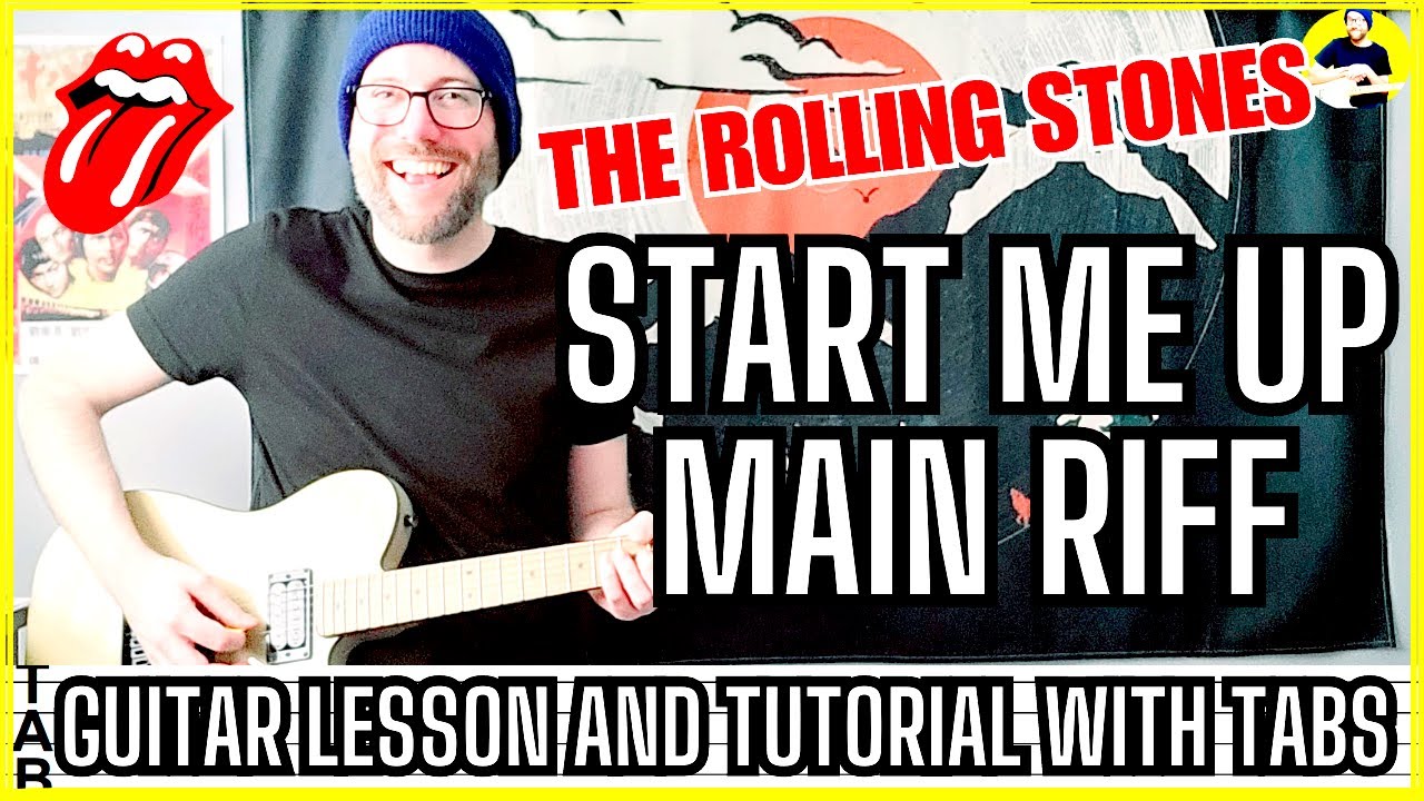 The Rolling Stones - Start Me Up Main Riff Guitar Lesson | Tab ...