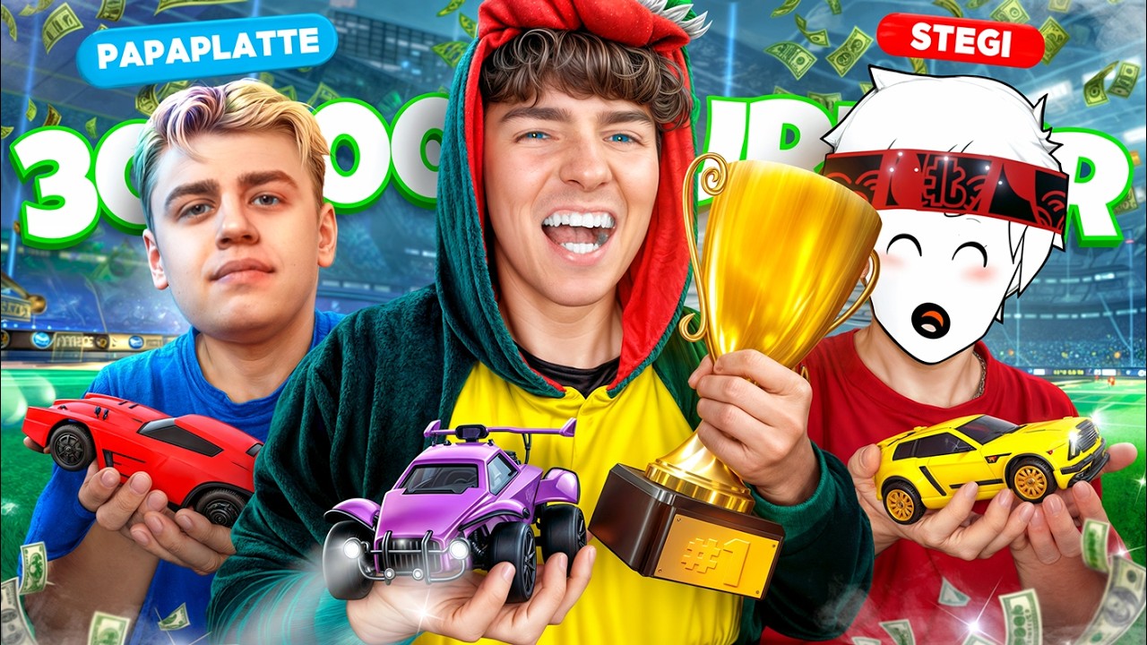 Das 30.000€ TURNIER in ROCKET LEAGUE 🏆 mit Papaplatte und Stegi!