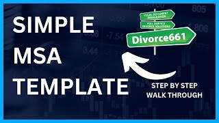 California Divorce Simple Marital Settlement Agreement Template