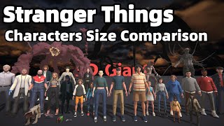 Famous Stranger Things Characters Size Comparison | Smallest to Largest Profile