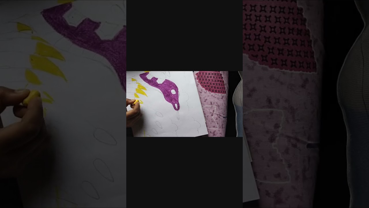 Part ll of the palm art drawing of the snake