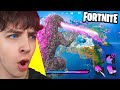 SCAPPO DA GODZILLA BOSS GIGANTE SU FORTNITE!!