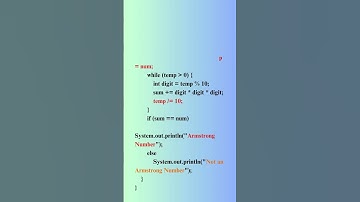 💡Armstrong Number in Java | 3-Digit Checker #shorts #javaprogramming #java #coding #armstrong
