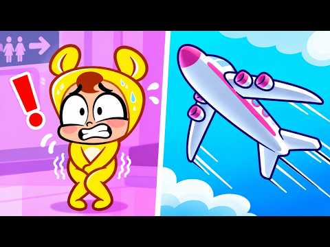 ✈️🚽 Where Is My Bathroom on the Plane? 🧻 Helpful Habits for Kids | Piccoletta