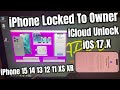 Bypass Activation Lock no Apple iD Unlock iCloud Locked To Owner iPhone 15 11 12 13 14 XR XS