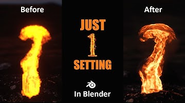 Just ONE step to achieve realistic fire in Blender | Tips & Tricks | #blender3d