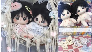 Whooaaah! New set of cotton doll clothes just arrived. Let's unbox them. 🌟👚