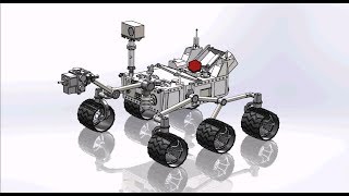 JPL Mars Science Laboratory The Curiosity Rover (Model) design Animation/Motion Study in Solidworks