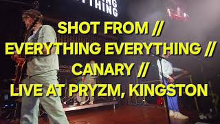 SHOT FROM // EVERYTHING EVERYTHING // CANARY // LIVE AT PRYZM, KINGSTON