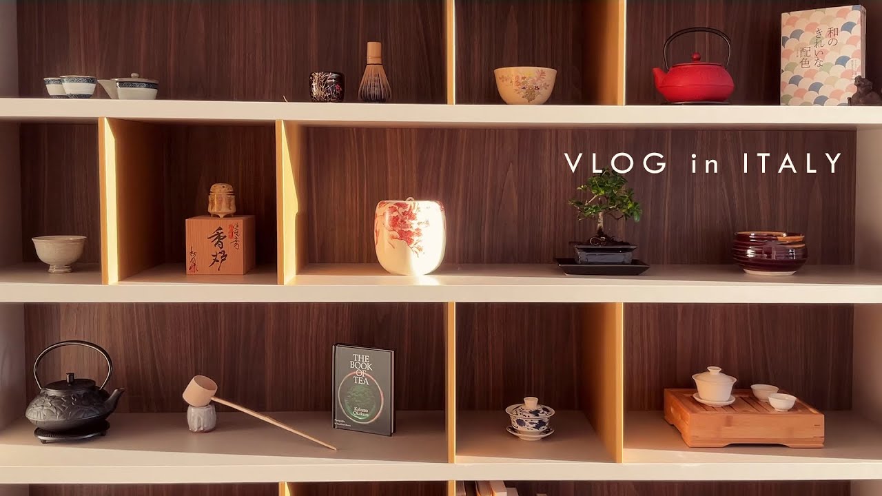 【イタリア暮らし】和室のある生活｜手作り大福とお抹茶｜大切にしたい和の心、茶道