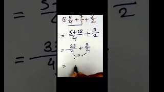 भिन्न का जोड़ 🔥#fractions #maths #mathematics #exam #tricks #shorts #fraction #education #reasoning