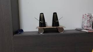 Metronome anti-phase synchronization.