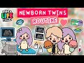 NEWBORN TWINS BABY ROUTINE 👶🏻👧🏻🍼| TOCA LIFE WORLD 🌏