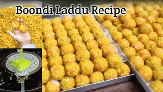 हलवाई से ही बूंदी लडडू बनाना सीखे परफैक्ट तरीके से | Boondi laddu Recipe | Instant Boondi laddu