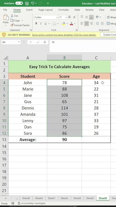 best-way-to-calculate-average-of-selected-cells-in-excel-youtube