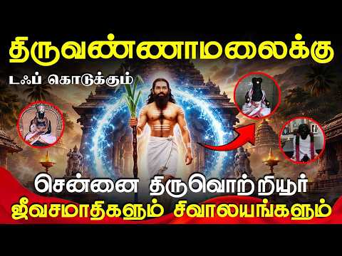 திருவண்ணாமலைக்கு டஃப் கொடுக்கும் 24 சென்னை திருவொற்றியூர் ஜீவசமாதிகளும் சிவாலயங்களும் |#sithanpokku