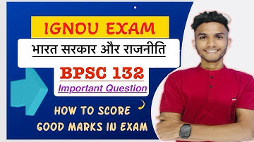 BPSC 132 | भारत सरकार और राजनीति  REVISION MARATHON | IMPORTANT QUESTIONS | DU LIVE CLASS #ignou