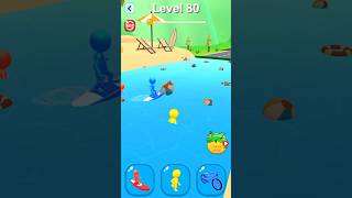 80Shape-shifting Funny Race Gameplay new hyper casual games #shorts #gameplay #shapeshifting