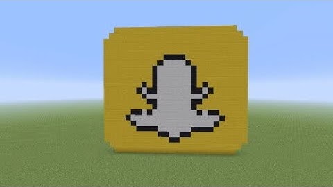 Minecraft Tutorial how to build a Snapchat logo