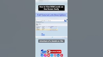Easily View BOM Levels in SAP PP with This Simple Trick | SAP PP Master Data | SAP Software Tutorial