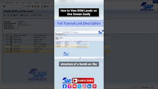Easily View BOM Levels in SAP PP with This Simple Trick | SAP PP Master Data | SAP Software Tutorial