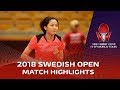 Zhang qiang vs maria tailakova i 2018 ittf swedish open highlights pre