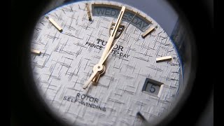 Repair Restore Tudor Prince Date-Day (76200) Watch white dial rotor Self-winding Broken Glass