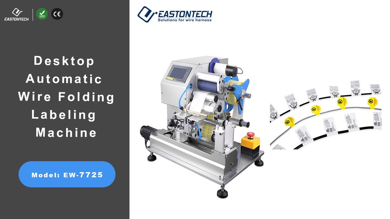 EASTONTECH EW-7725 Desktop Automatic Wire Folding Labeling Machine ...