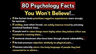 80 Interesting Psychology Facts About Human Behaviour