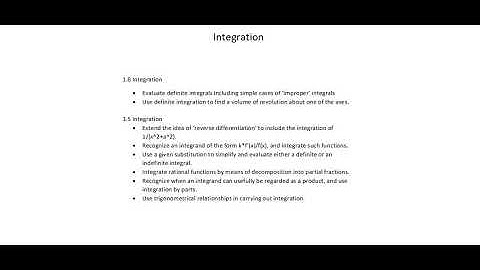 A-level Mathematics 9709: Integration introduction