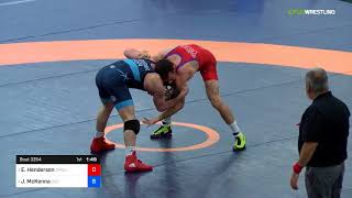 2018 Marine Corps US Open/Senior Men's Freestyle 65 Semis - Evan Henderson (TMWC) Vs. Joseph McKen