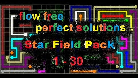 Flow Free - Star Field Pack - Perfect Solutions for levels 1 - 30