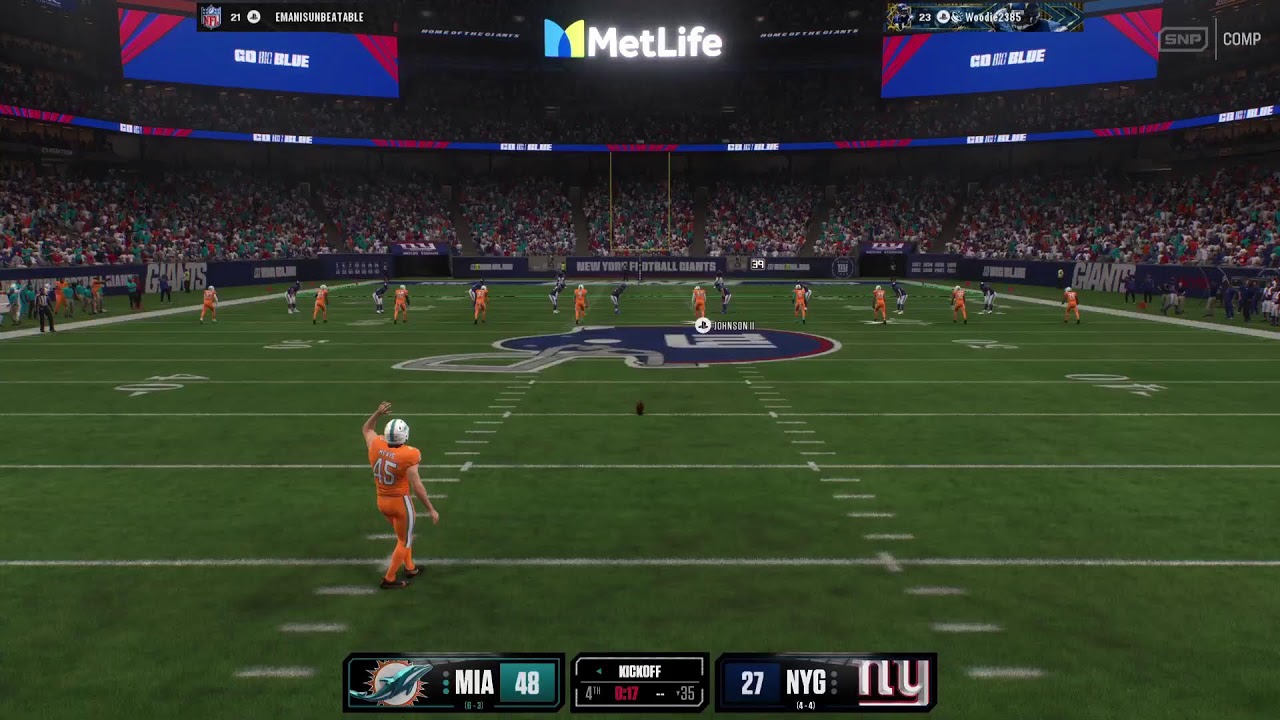 M26 Dream Chasers S3 wk10 Dolphins vs Giants