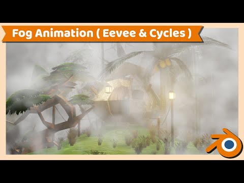 Blender Tutorial : Easy Fog or Mist Animation in Blender 3 ( Eevee and Cycles )