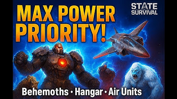 Max Power Priority in State of Survival: The REAL Upgrade Order for Behemoths, Hangar & Air Units