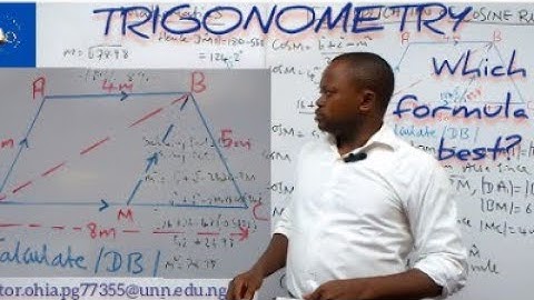 How to apply cosine rule, example question @victorohia739 #sinerule #cosineformula