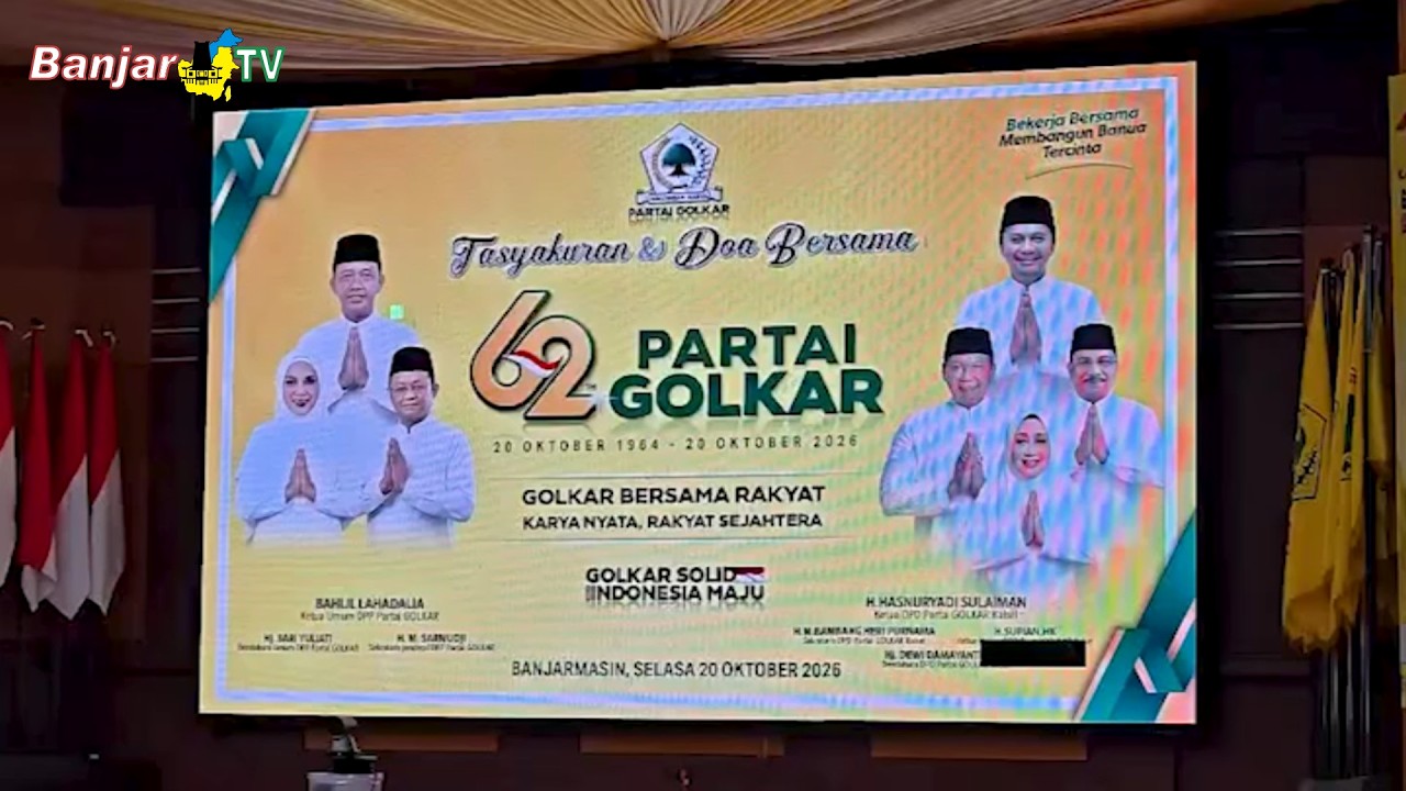 HUT KE-62 GOLKAR KALSEL DIISI KEGIATAN SOSIAL DAN KEAGAMAAN