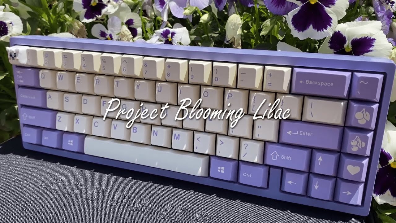 Project Blooming Lilac - KBD67 Lite with Lilac Switches