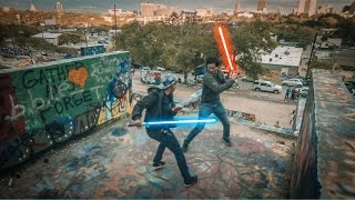 LIGHTSABER DUEL in 4K
Watch in 4K HD!
In honor of the new Star Wars Episode 7 the force awakens, we decided to make a quick fight scene. The sun was setting quickly so we did our best to make this epic duel! Thanks for watching!
Camera man : Oliver
Sith: Henry
Jedi: Tommy
Camera used: Panasonic Lumix GH4
VFX and Editing done in Adobe Premiere CC and After Effects CC.
Business inquires email: Huynhdigital@gmail.com LIGHTSABER DUEL in 4K