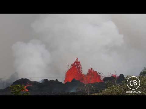 Live Video: Kilauea Lava Flow Activity In Lower Puna Hawaii