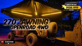 270 Degree Awning from OpenRoad 4x4, the best value on the market!