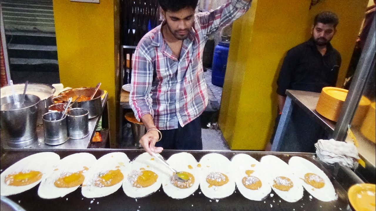 Best Masala Dosas in Hyderabad / Tasty and Crispy Dosas / Indian Popular Street Food | Street Food Catalog