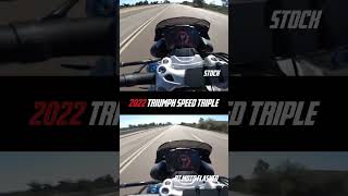 2022 Triumph Speed Triple before and after BT Moto ECU flash - WOW!
