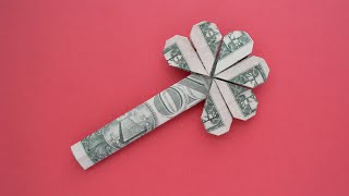 My MONEY SHAMROCK | Beautiful Dollar Origami Clover | Tutorial DIY by NProkuda