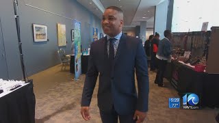 'Dancing deputy' in viral pep rally video speaks at Women in Public Service Conference in Hampton