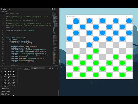 Checkers | PqQt | Console based Input